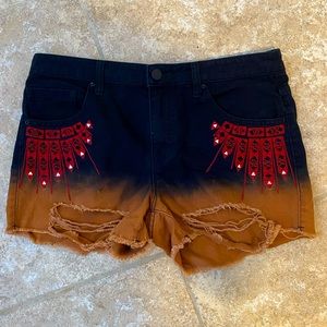 BDG Embroidered Jean Shorts - size 30
